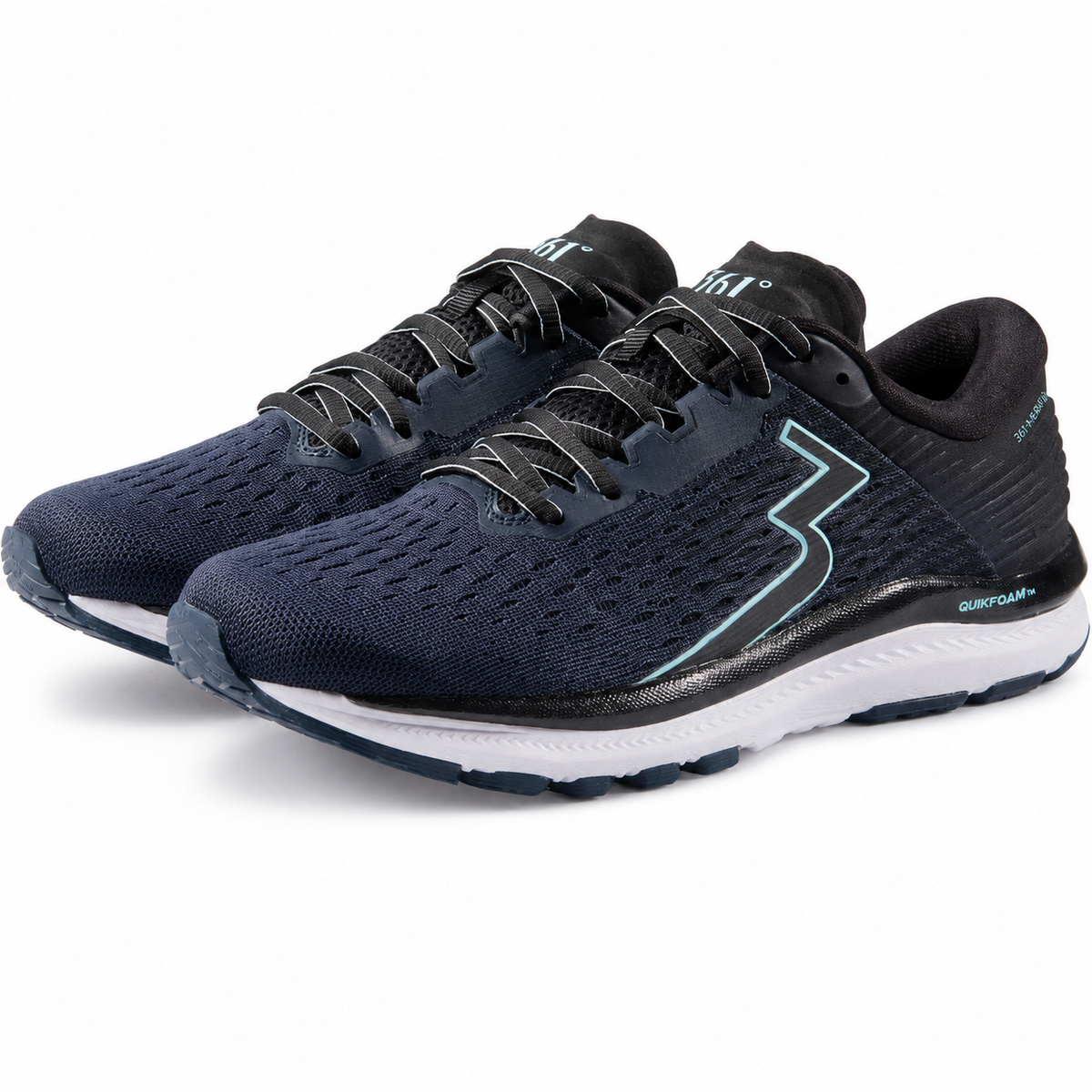 361° Meraki 4 (D) Damen Laufschuhe Wide Fit Ortholite Blau Gr. 38 & 40,5 Neu
