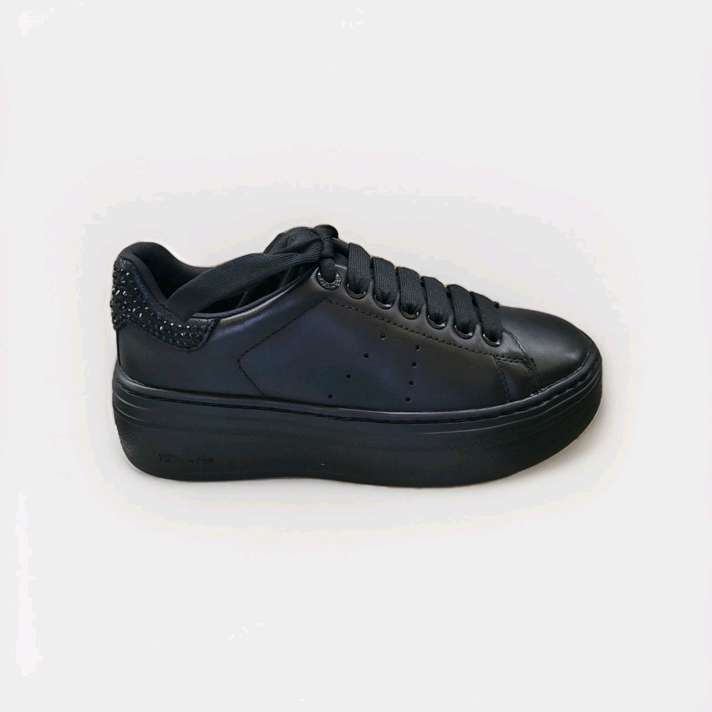 Tamaris Damen Sneaker Leder Neu OVP Uni Gr. 36-40 Schwarz Black