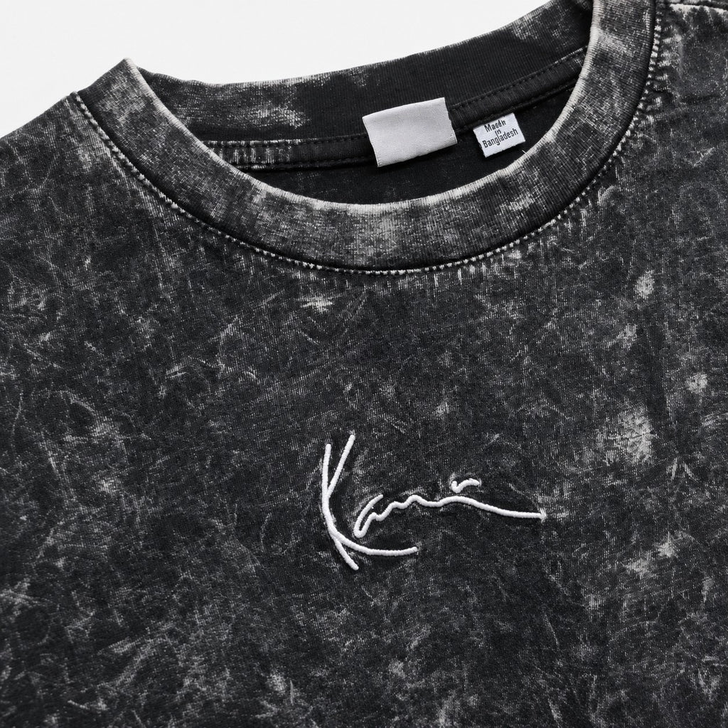 Karl Kani Small Signature Washed Eagle Oversize T-Shirt Herren Schwarz S M L Neu
