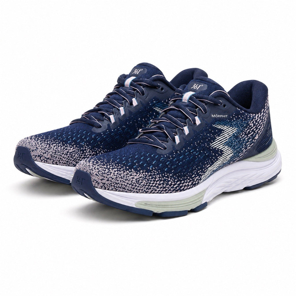 361° Spire 4 Damen Laufschuhe Sneaker EU 42 Navy Silber Y051-6903 Neu