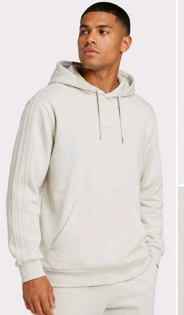 adidas Originals ESS Logo Hoodie HK2725 Herren Sweatshirt Beige