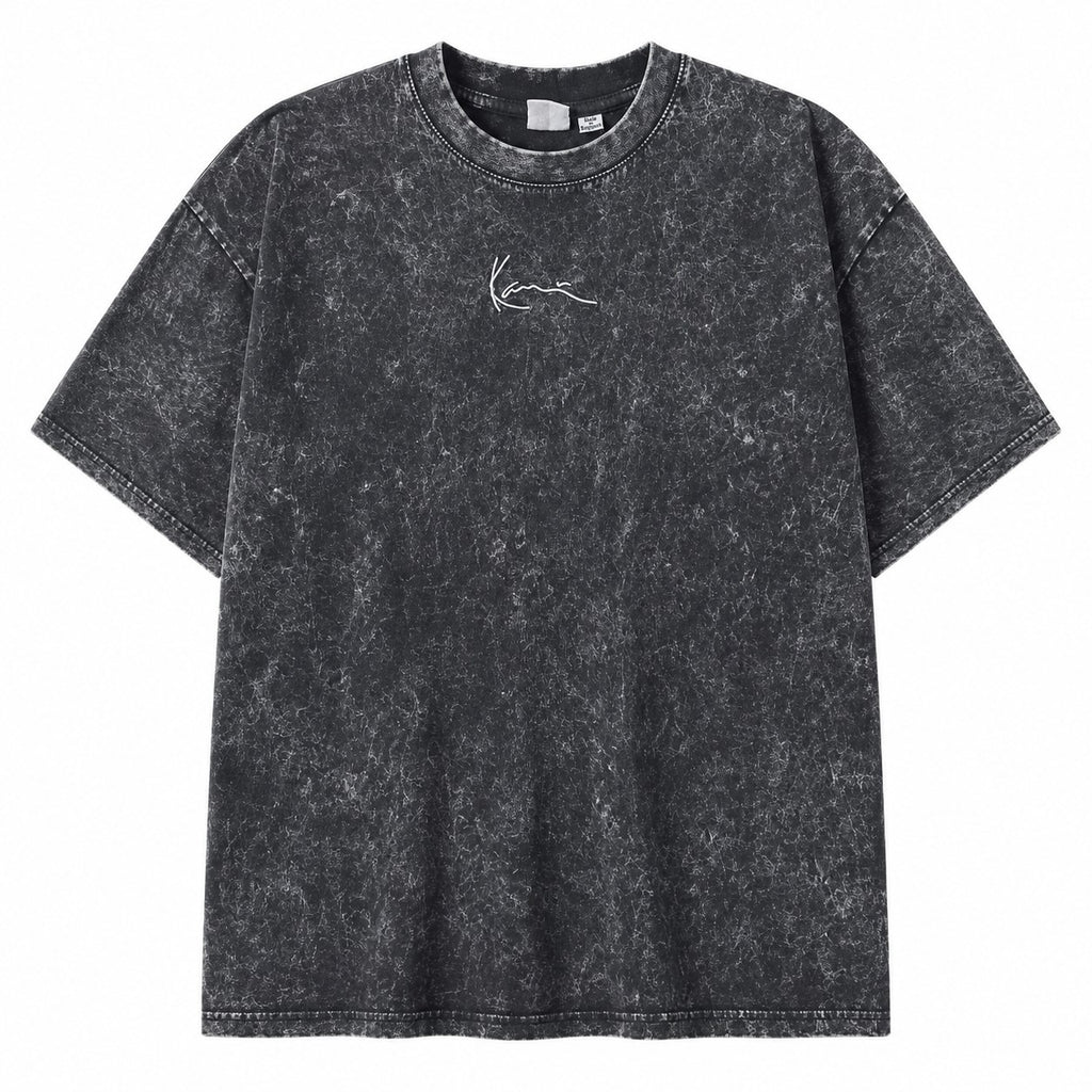 Karl Kani Small Signature Washed Eagle Oversize T-Shirt Herren Schwarz S M L Neu