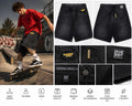 Homeboy X-Tra MONSTER Denim Shorts Vintage Black Unisex Baggy Jeans Neu