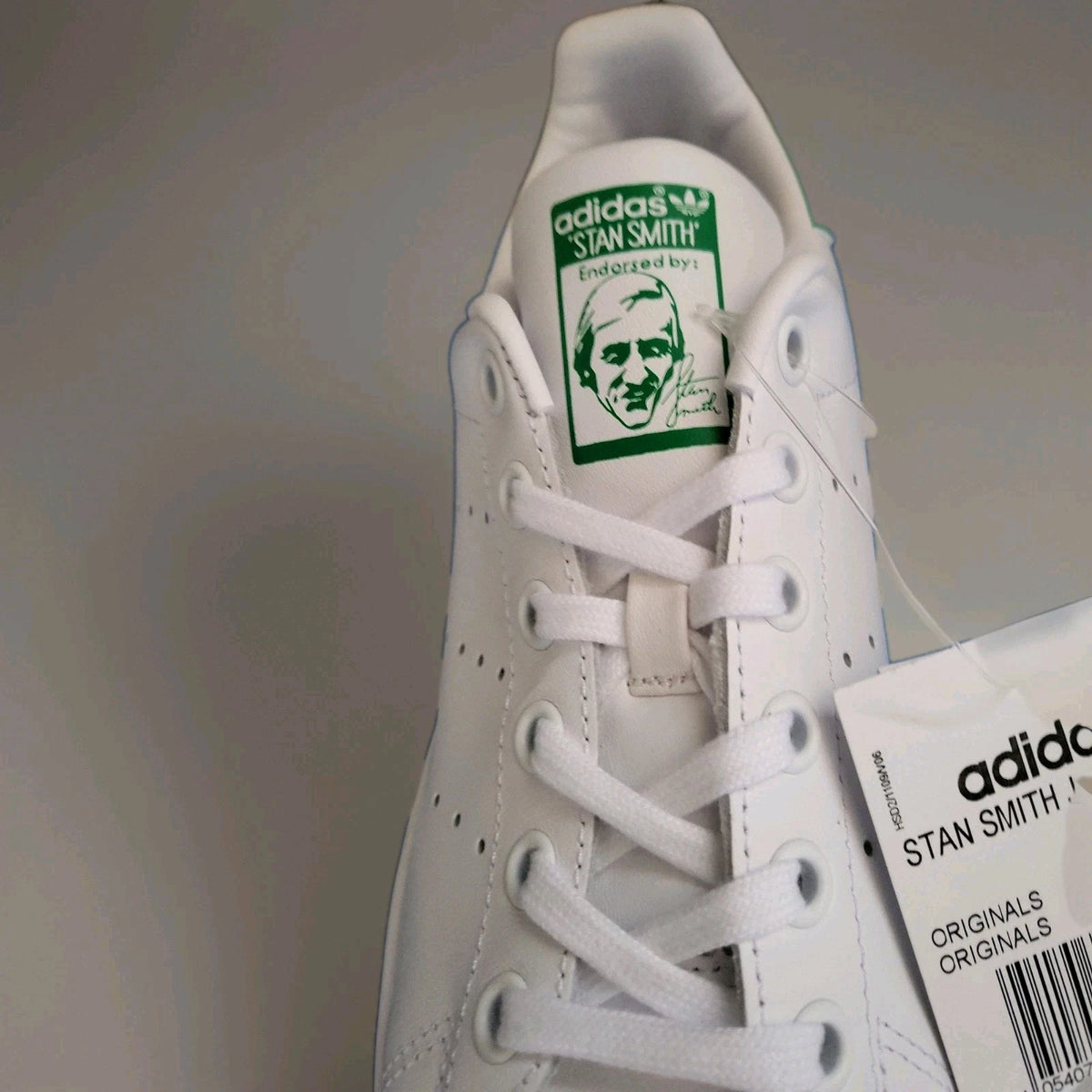 adidas Originals Stan Smith J Kinder-Sneaker M20605 Weiß/Grün Gr. 36 2/3 Neu
